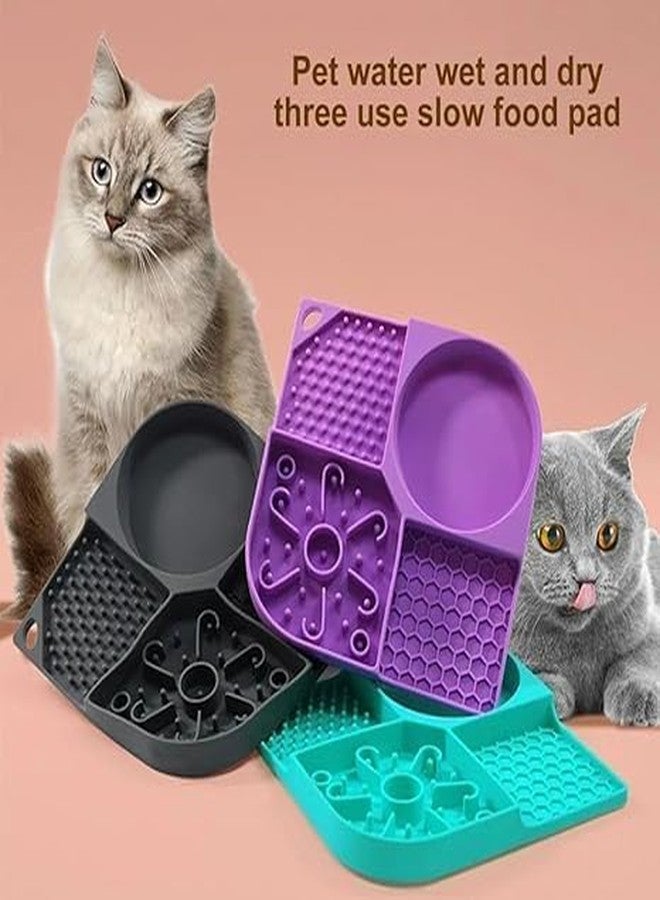 RUPAKADA PET Licking MAT Slow Feeder for Dogs & Cats, Anxiety Relief, Strong Suction Cups, Food Grade Silicone, Flexible & Easy-to-Clean Dog Lick MAT, Perfect for Dogs & Cats(Pack of 1)(Multi Color) - Image 2
